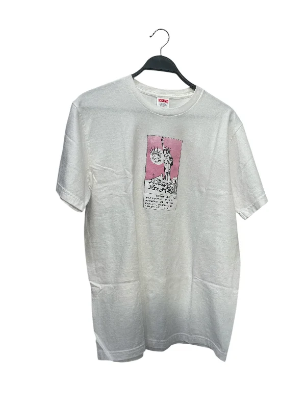 Supreme/T-Shirt/M/Cotton/WHT/