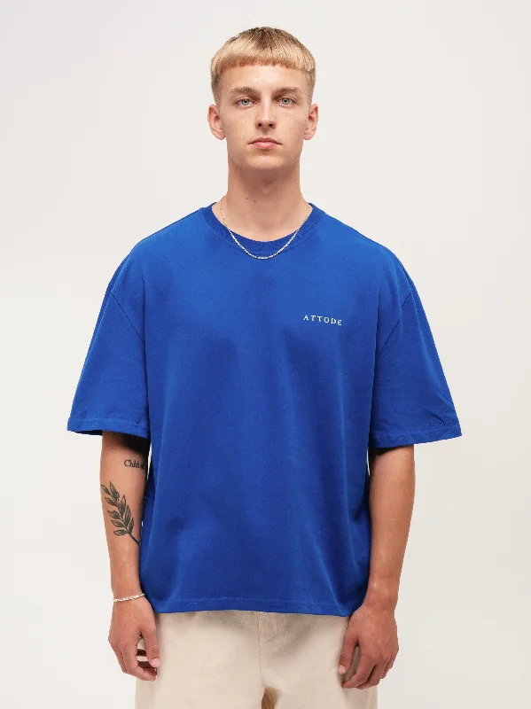 BOXY SIGNATURE T-SHIRT BLUE