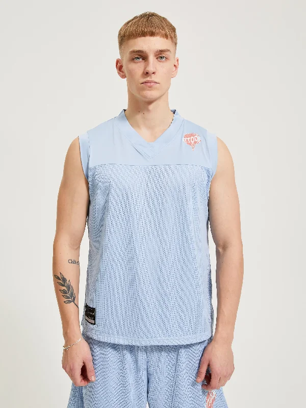 CASUAL SPORTS TANK TOP BABY BLUE