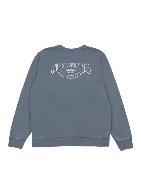 Crescent Pigment Crew Neck Sweatshirt