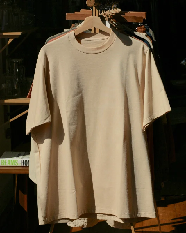 Crew Neck T Organic Twin Jersey | Ivory