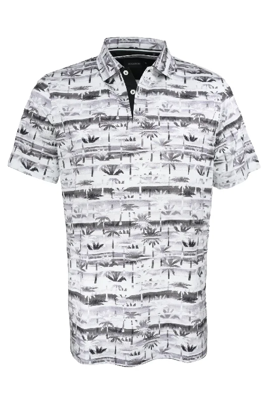 Bugatchi Palm Tree Print Polo