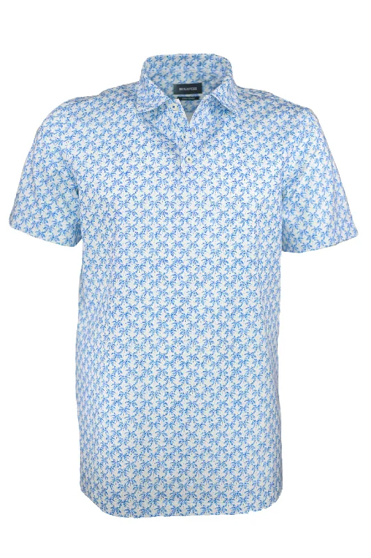 Bugatchi OoohCotton Stretch Palm Tree Polo