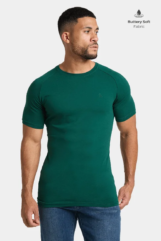 Premium Muscle Fit T-Shirt in Oxidised Green