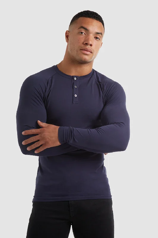 Everyday Henley in Navy