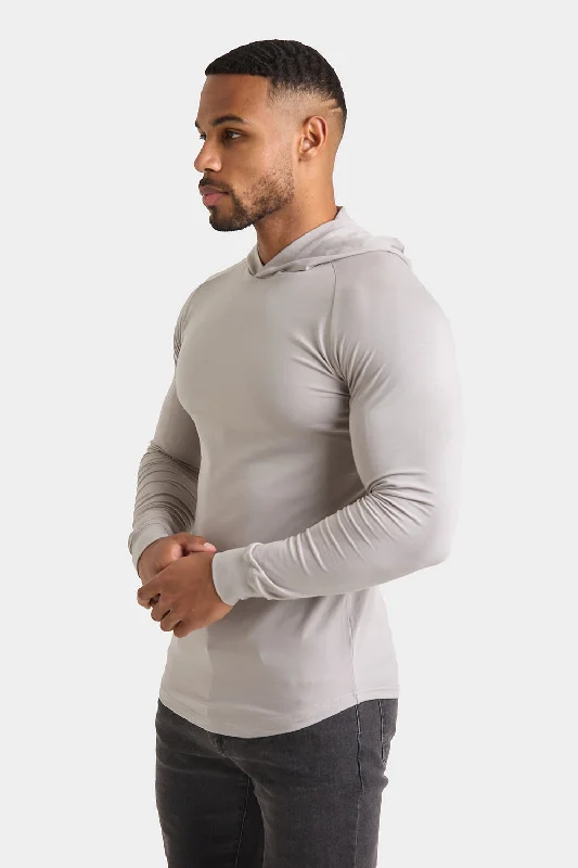 Hooded Top in Concrete Grey