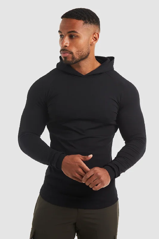 Hooded Top in Black