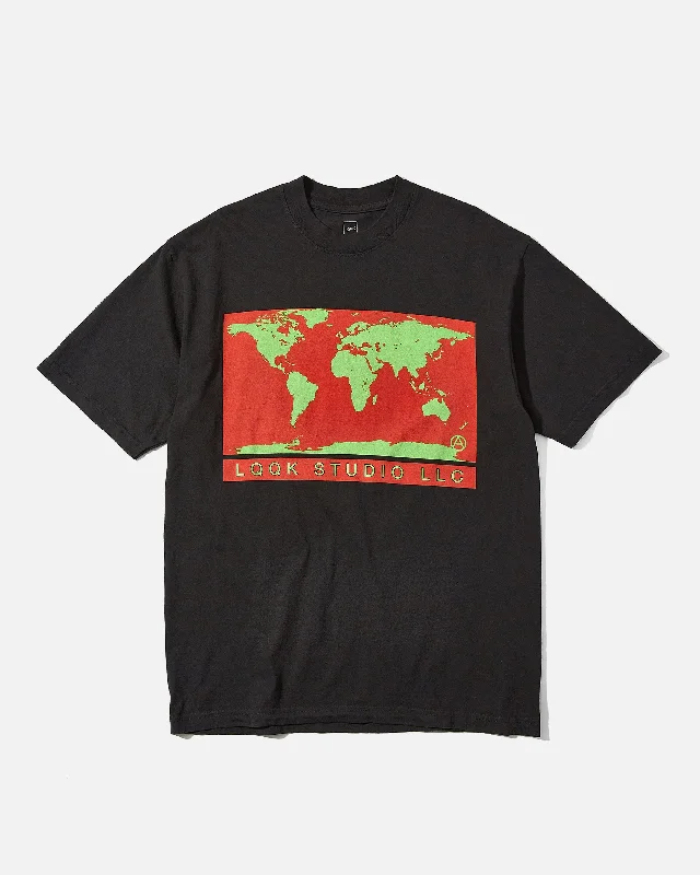 World Map Tee - Black