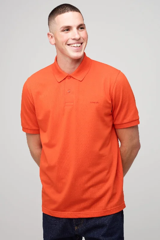 Men's Short Sleeve Polo Shirt - Flame Red