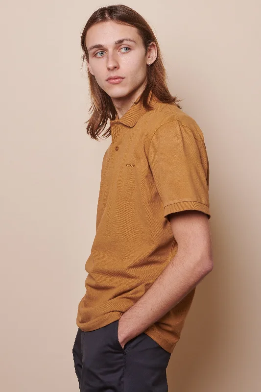 Men's Short Sleeve Polo Shirt - Tan