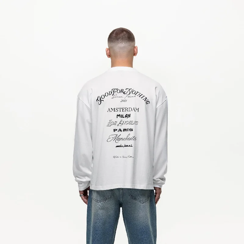 Destination White Long sleeve T-Shirt