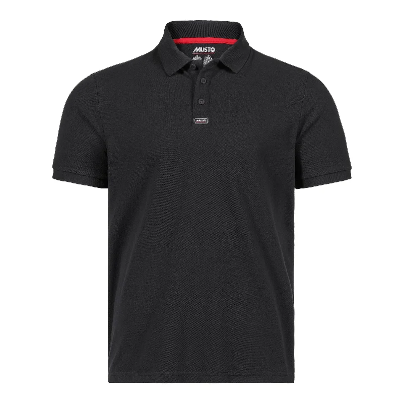 MUSTO ESS PIQUE POLO BLACK (Online only*)