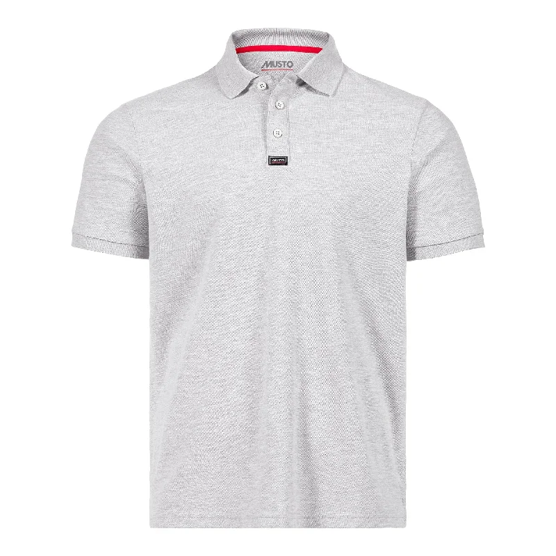 MUSTO ESS PIQUE POLO GREY MELANGE (Online only*)