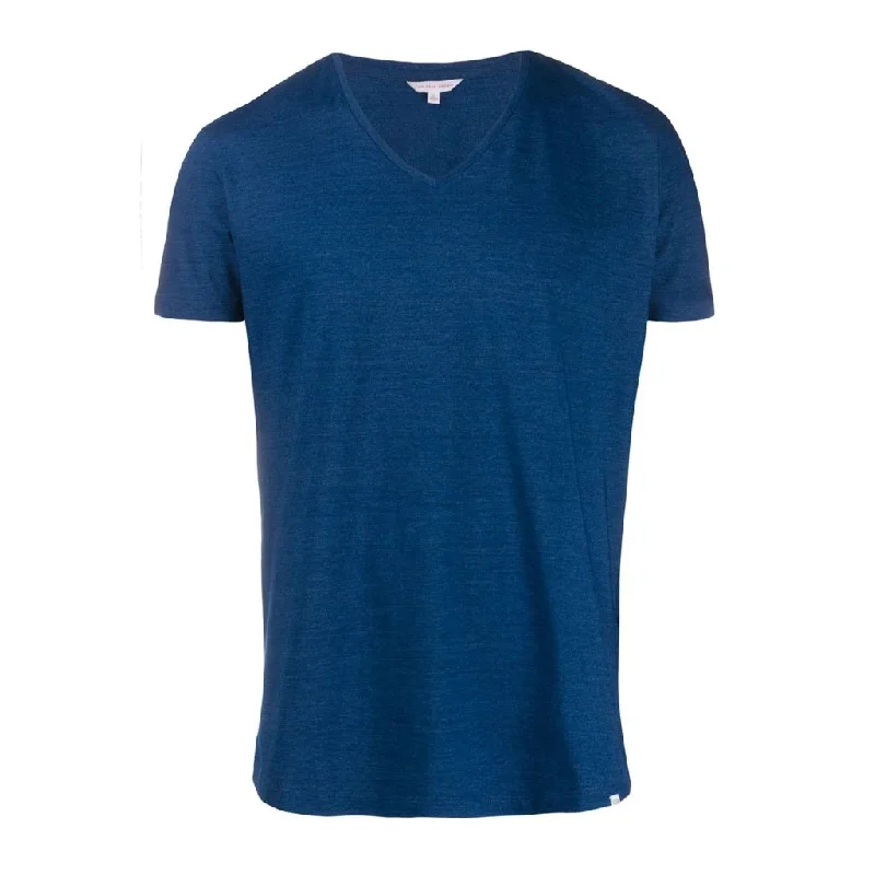 ORLEBAR BROWN V Neck T-Shirt BLUE