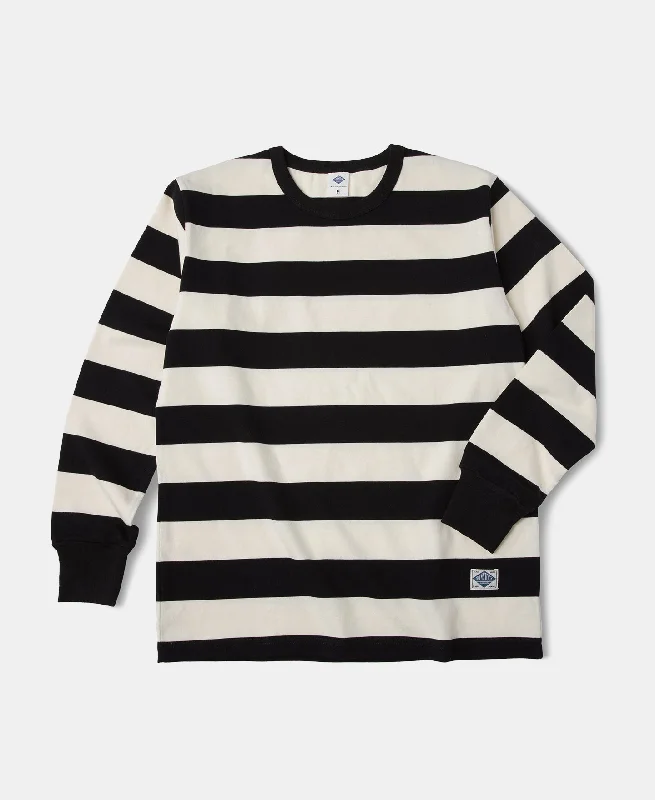 9 oz Wide Striped Long Sleeve T-Shirt