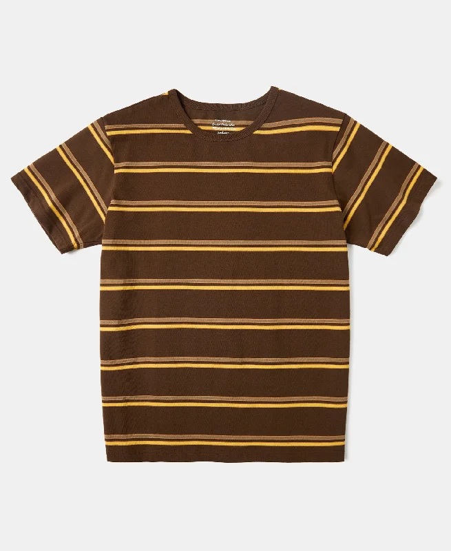 Regular Fit 1950s Crew Neck Striped T-Shirt