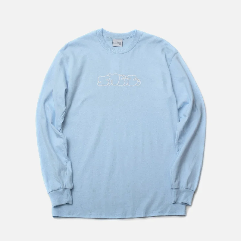 Sneeze L/S Logo T-shirt - Sky Blue