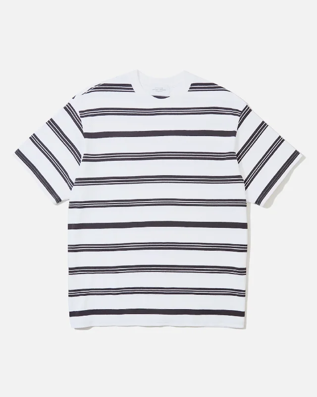 US2431 Border Short Sleeve T-Shirt - White / Black