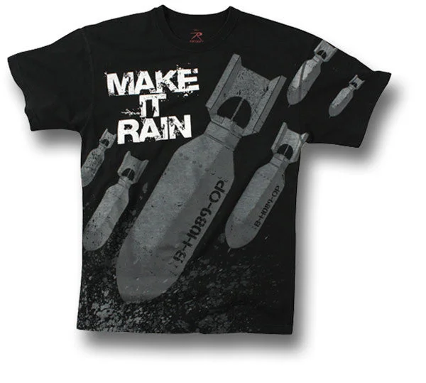 US T-SHIRT MAKE IT RAIN, BLK